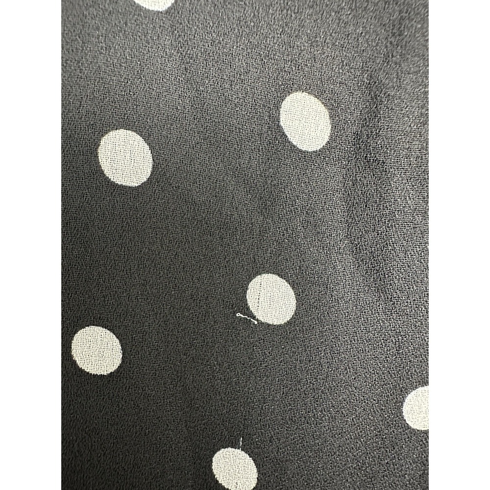 Ganni Polka Dot Crepe Midi Dress Size EU 44/US 14 Black Sheer Quiet Luxury - Picture 7 of 14